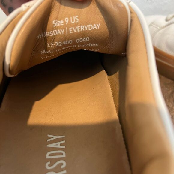 Thursday Boot Co. White Leather Legacy Everyday Gum Sole Sneakers Men\'s Size 9